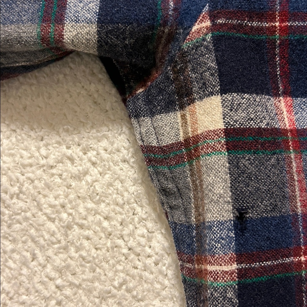 Preowned Pendleton Wool Plaid Button-Down Shirt S… - image 4